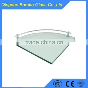 8mm Tempered Bathroom Corner Shelf Glass thumbnail-3