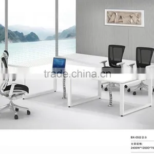 Customized Size Steel Leg White Color Wooden Conference Desk Meeting Table Design thumbnail-1