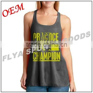 High Quality Fitness Wear 100% Cotton Girls Sports Singlet Quality Choice thumbnail-2