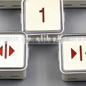 Elevator Push Buttons,AK-1,MT42,DV 24V 33*33mm,Red Light thumbnail-2