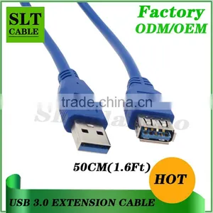 Shenlantuo USB 3.0 Extension Cable A Male to A Female 50cm USB 3.0 AM To AF Cable for Data Sync and Charging thumbnail-2