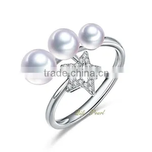 Wholesale Fashion Jewelry Mounts Pearl Ring Mountings thumbnail-2
