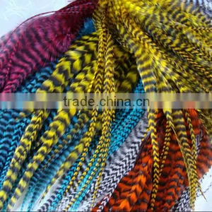 Streak Cheap High Quality Real Rooster Feather Hair Extensions China thumbnail-1