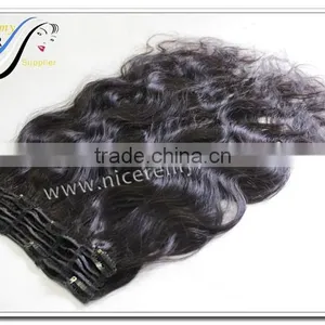Cheap 100% Human Hair Clip in Hair Extension100% Human Hair Best Selling thumbnail-6