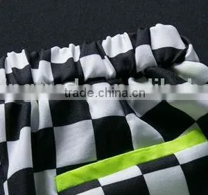 2014 New Trendy Black and White Gingham Top and Trousers for Ladies thumbnail-4
