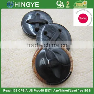 Sedex Audited Factory 2 Pillar Fancy Resin Button, Polyester Button thumbnail-1