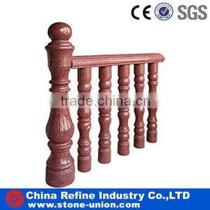 Natural Carved Stone Red Columns thumbnail-1