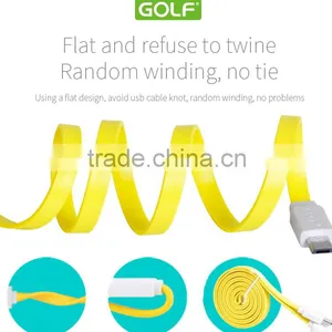 GOLF Fast Charging USB Flat Cable for Android Phone Quick Charge and Data Noodle Micro Cable for Android Device thumbnail-5