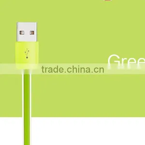 BENKS Jelly Series 2in1Reversible USB Cable for Ios and Android Mobile Phone Blue Light Indicator Sync and Charging 1m Cable thumbnail-2