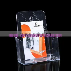 Acrylic Magazine Rack, Plexiglass Brochure Display Stand, Lucite Catalogue Shelf thumbnail-1