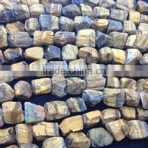 NO PS!!Wholesale Rough Tigereye Tumble Semi Precious Loose Beads thumbnail-3