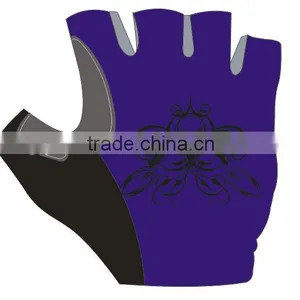 Dark Blue Skull 2015 Hot Sales Safety Gloves Sports Gloves Breathable Gloves Half Finger Gloves Cycling Gloves Bicycle Gloves thumbnail-2