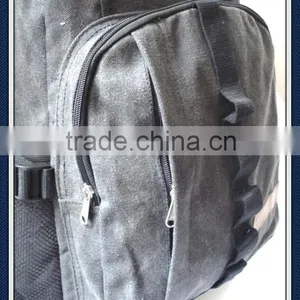 Heavy Washed Canvas Backpack Bag thumbnail-3