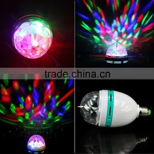 2016 Hot Sale Low Price RGB Full Color Rotating Led Bulb Lamp for Party thumbnail-4