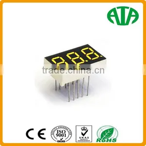 Yellow 0.56 Inch 7 Segment Led Numeric Display 3/triple Digits thumbnail-1