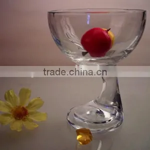 Factory Sodalime Handmade Sodalime Manufacture Promotion High Quality Ice Cream Bowl thumbnail-1