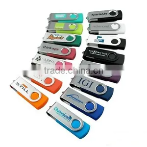 Plastic Swivel Promotional USB Flash Drive With OEM Logo thumbnail-2