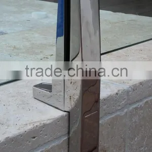 Bolt Free Frameless Stainless Steel Swimming Pool Fence Glass Bracket thumbnail-1