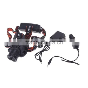 2000LM Zoomable U2 LED Headlight 3-Mode Adjustable Headlamp Light With Car Charger for Bicycle Camping Hiking thumbnail-3
