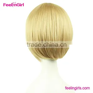 Short Straight Wigs Synthetic Cosplay Hair Wig thumbnail-5