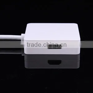 Hotest 1pc 3 in 1 Mini DP Displayport Thunderbolt to HDMI DVI VGA Adapter for MacBook Good Quality thumbnail-4