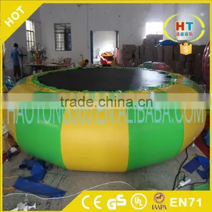 Inflatable Adult and Kid Bouncer Jumping Bed Water Park Floating Water Trampoline for Sale thumbnail-3