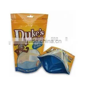 Stand up Plastic Dog Food Bag With Zipper and Hanger Hole Wholesale thumbnail-1