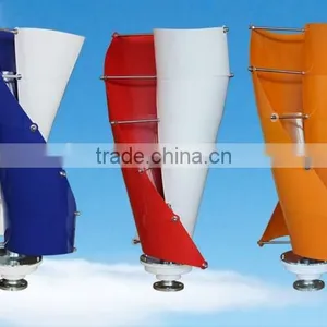 200w 12/24v Spiral Vertical Axis Wind Turbine Price China thumbnail-1