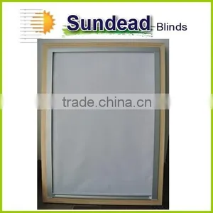 Blackout Fabric Rollers Blinds for Skyview Roof Window at m4 Size Compatible With Roto Window Frame for Home Decor thumbnail-1