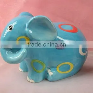 2014Ceramic Home Decorative Item Wholesale Elephant Money Box thumbnail-1