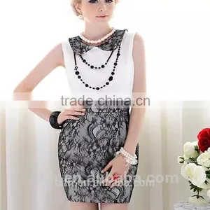 Made in China 2015 Best Quality Nylon Material Cheap Lace Fabric for Bridal Dress thumbnail-1