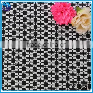 Professional Design Check White and Black Polyester Spandex Jacquard Fabric thumbnail-1