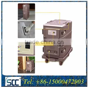 116liter Electrical Heated Trolleys, Hot Food Warming Cabinet for Delivering Meals thumbnail-4