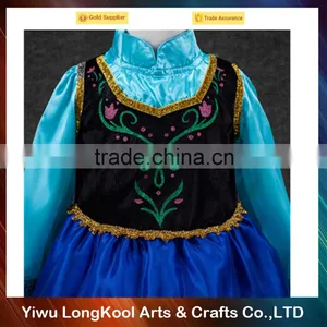 Hot Sale Wholesale Cosplay Frozen Elsa Dress Luxury Chiffon Girl Dress thumbnail-6