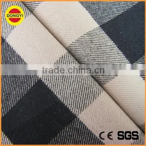 Plaid Brushed CVC Yarn Dyed Shirting Fabric thumbnail-1
