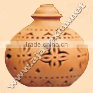 Small Round Clay Lamp Shade thumbnail-1