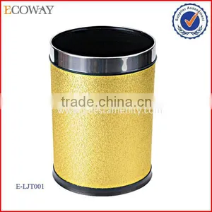 OEM 5 Star High Quality Luxury Hotel Room Yellow Dustbin thumbnail-1