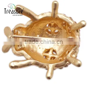 Best Price Jewelry Ladybug Golden Alloy With Rhniestone Brooch Jewelry thumbnail-3