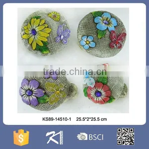 Round Shape Flower Design Outdoor Slate Stepping Stones thumbnail-4