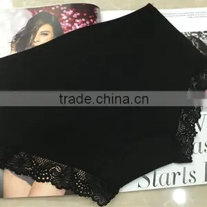 Stylish Black Design High Quality in Stock Large Size Underwear for Lady Panty thumbnail-2