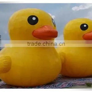 Cheap Giant Inflatable Cartoon Model Big Yellow Rubber Duck thumbnail-3