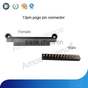 China High Quality 2.54mm 13pin Pogo Pin With Gold Male Female thumbnail-1