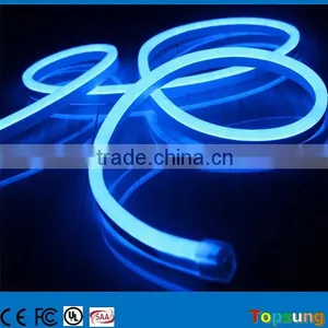 Milky White PVC Lamp Body Blue Color Led Neon Mini 8.5*17mm 24v DC 6w/m Flex Neon Light thumbnail-1