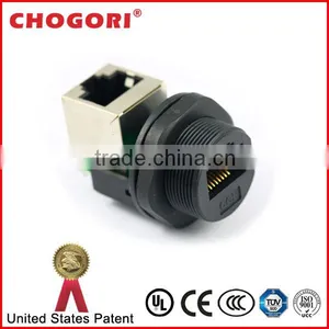 Panel Mount Rj45 Waterproof Connector thumbnail-1