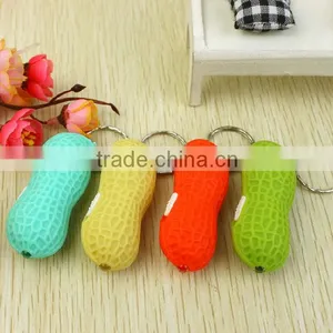 Peanut Keychain,LED Plastic Peanut Keychain thumbnail-1