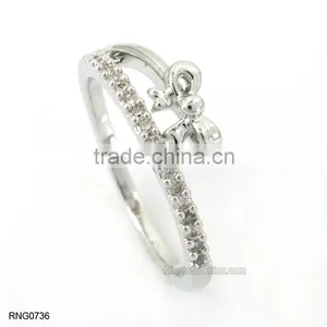 Five Anniversary Diamond Ring Antique Copper Split Rings For Women thumbnail-6