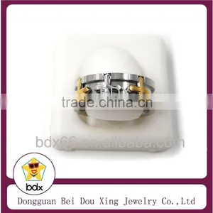 New Super Quality Fashion Christainity Rosary Ring Gold And Silver Stainless Steel Jesus Cross Signet Finger Ring For Muslim thumbnail-2