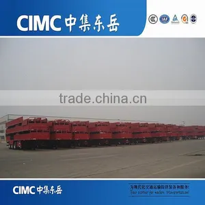 CIMC Triangle Tyre/BPW Axle Side Wall Flatbed Semi Trailer Sales Vietnam thumbnail-5