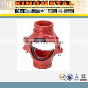Ductile Iron Grooved Pipe Fitting Grooved Mechanical Cross thumbnail-1