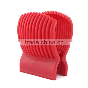 Good Quality Red Tomato Holder Slicer Guide Potato/Onion Fruit Vegetable Cutter Tools Kitchen Tools Vegetable Spiralizer thumbnail-4